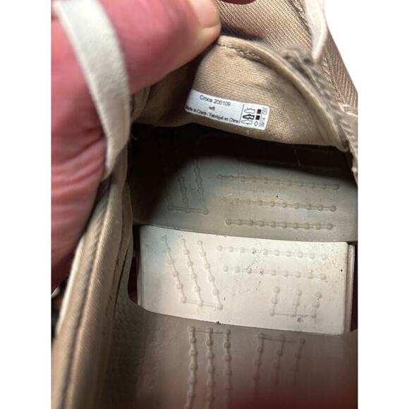 Crocs Beach Line Boat Shoes Tan / Beige Women's Size 8 200109 - Picture 6 of 7